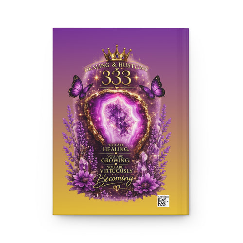 Purple & Gold Ombre Hardcover P.31 — 'Write Your Testimony' Inspirational Notebook
