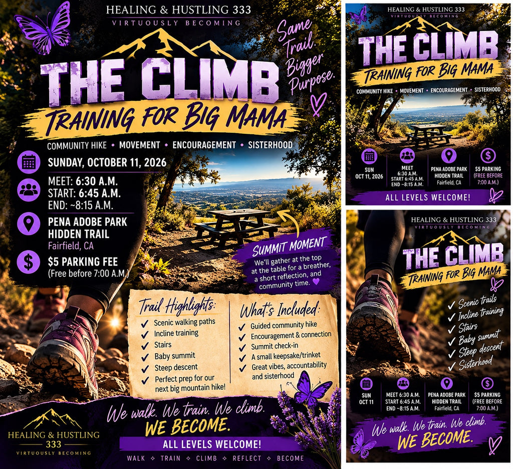 The Climb: Training for Big Mama community hike details for October 11, 2026